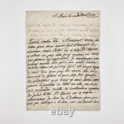 Madame Dacier Rare Lettre Autographe Signée À Limojon De Saint-didier. 1719