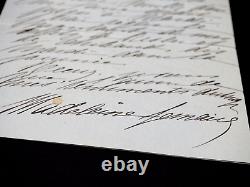 Madeleine LEMAIRE Peintre Salons Lettre autographe signée Marseille