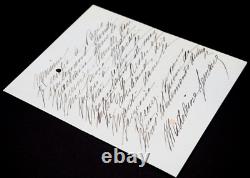 Madeleine LEMAIRE Peintre Salons Lettre autographe signée Marseille