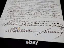 Madeleine LEMAIRE Peintre Salons Lettre autographe signée Marseille