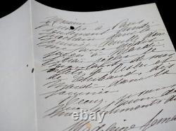 Madeleine LEMAIRE Peintre Salons Lettre autographe signée Marseille