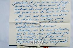 Maeterlinck Mme belle lettre autographe signée