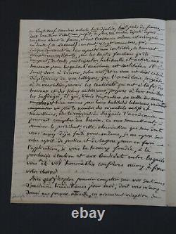 Marc-Antoine Jullien de Paris Lettre autographe signée La terreur 1836