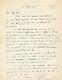 Marc Chagall Importante Lettre Autographe Signée à Jean Leymarie 1950