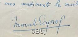 Marcel PAGNOL Lettre autographe signée + enveloppe 3 pages 1929