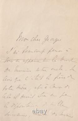 Marcel PROUST Lettre autographe signée 1913 Faire part Wynckele
