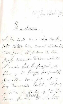 Marcel PROUST Lettre autographe signée. La seule lettre connue à Mme de Lauris