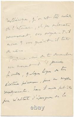 Marcel PROUST / Lettre autographe signée / Oncle Weil / Enfance / La Recherche