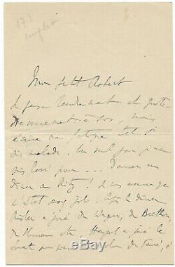 Marcel PROUST / Lettre autographe signée / Ruskin / Baudelaire / Ritz