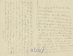 Marcel PROUST Lettre autographe signée à Lauris. La mort de sa mère