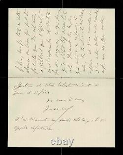 Marcel PROUST ses poids sur le coeur Lettre autographe signée. Octobre 1906