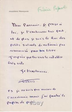 Marcel Pagnol, Écrivain. Lettre Autographe Signée À Jean Galtier-boissière 1963
