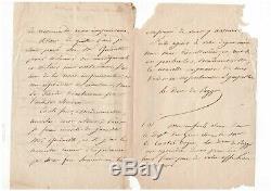 Maréchal Oudinot / Lettre Autographe Signée (1820) / Bar Le Duc / Napoléon