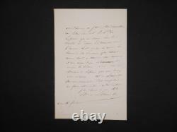 Maréchal de LAURISTON Lettre autographe signée Gretry Lefresnois