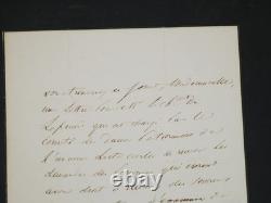 Maréchal de LAURISTON Lettre autographe signée Gretry Lefresnois