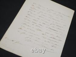 Maréchal de LAURISTON Lettre autographe signée Gretry Lefresnois