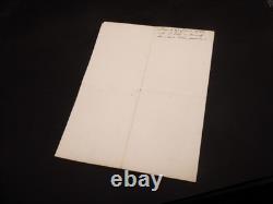 Maréchal de MOUCHY Lettre manuscrite signée Autographe Chevalier de Maucor