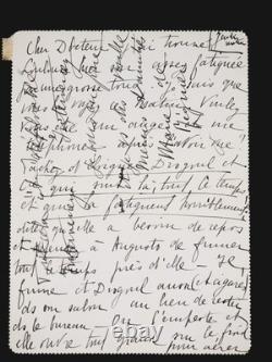 Marie DE REGNIER lettre autographe signée Drognel