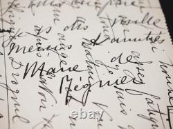Marie DE REGNIER lettre autographe signée Drognel