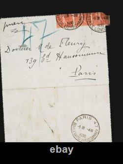 Marie DE REGNIER lettre autographe signée Drognel