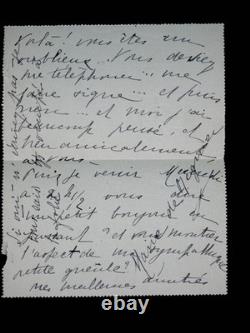 Marie DE REGNIER lettre autographe signée ma sympathique petite gueule