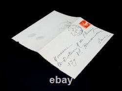 Marie DE REGNIER lettre autographe signée ma sympathique petite gueule