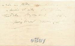 Marie DORVAL lettre autographe signée elle s'inquiète pour une amie