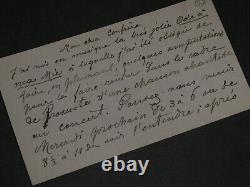 Marie KRYSINSKA Lettre autographe signée à Mon cher confrère. Ode à ma Mie