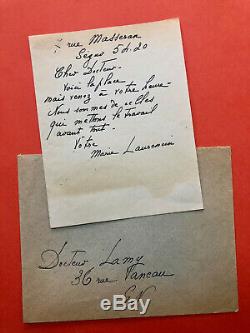 Marie LAURENCIN Lettre autographe signée