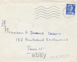 Marie-Laure de NOAILLES lettre autographe signée sur Léon Paul Fargue