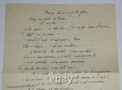 Marie Laurencin Lettre autographe signée à sa mère Paris m'effraye