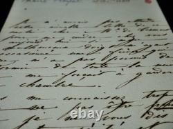 Marie PLEYEL lettre autographe signée à M. De Trémont 1844