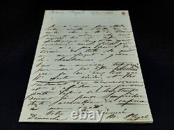 Marie Pleyel Belle lettre autographe signée à M. De Trémont 1844