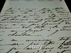 Marie Pleyel Belle lettre autographe signée à M. De Trémont 1844