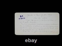Marie Rose ASTIE DE VALSAYRE lettre autographe signée féminisme 1898