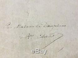 Marie-Thérèse, Dauphine de France, Madame Royale Lettre signée Signed letter