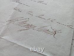 Marine Admiral Sidney Smith Rival De Nelson Lettre Autographe Signee 1795