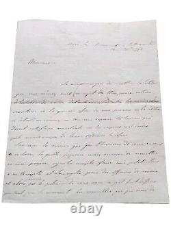 Marine Admiral Sidney Smith Rival De Nelson Lettre Autographe Signee 1795