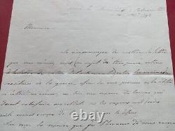 Marine Admiral Sidney Smith Rival De Nelson Lettre Autographe Signee 1795