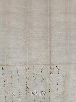 Marine Admiral Sidney Smith Rival De Nelson Lettre Autographe Signee 1795