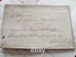 Marine Admiral Sidney Smith Rival De Nelson Lettre Autographe Signee 1795