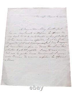 Marine Admiral Sidney Smith Rival De Nelson Lettre Autographe Signee 1795