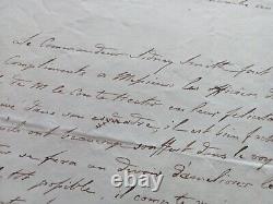 Marine Admiral Sidney Smith Rival De Nelson Lettre Autographe Signee 1795