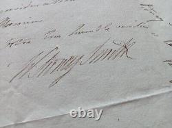Marine Admiral Sidney Smith Rival De Nelson Lettre Autographe Signee 1795