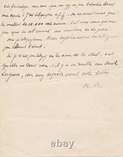 Maurice Barrès 6 lettres autographes 1 lettre signée Allemagne poste La Ramée