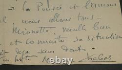 Maurice CHABAS, Peintre LETTRE AUTOGRAPHE SIGNÉE SUR L'ART, 6 novembre 1918