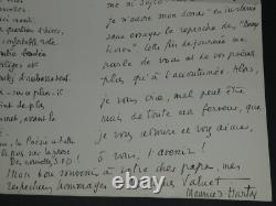Maurice d'HARTOY Lettre autographe signée 1955 1 page prose policière