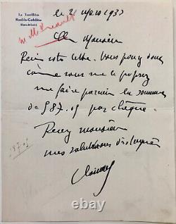 Maurice de VLAMINCK Deux lettres autographes signées (1932)