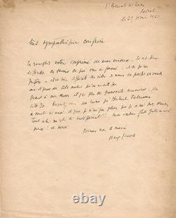 Max JACOB. Lettre autographe signée à Francis Dumont