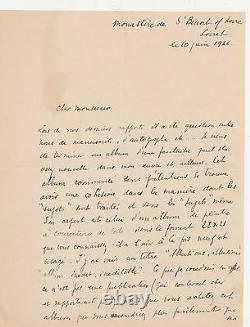 Max JACOB lettre autographe signée livre peinture